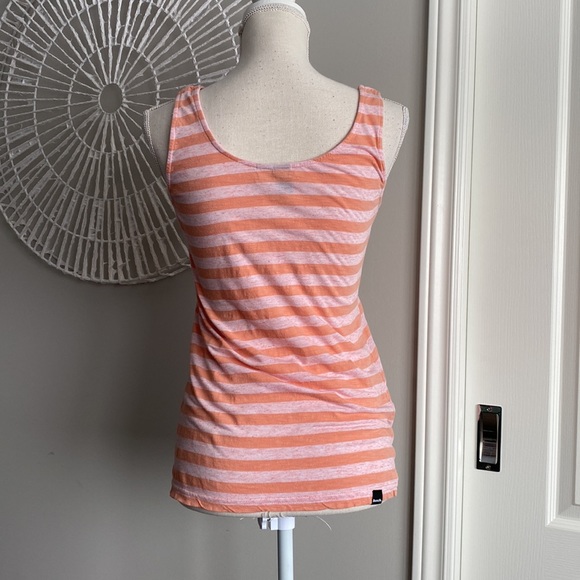 Bench - Peach / Coral Striped Classic Racerback Tank Top - Picture 3 of 9